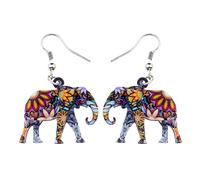 Newei Acrylique Drop Marque Sweet Elephant Boucles d'oreilles pour fille femme Cadeau Charms Mode Animal Bijoux