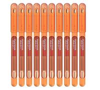 Newell Brands Lot de 10 stylos à encre gel Paper Mate InkJoy avec capuchon, pointe moyenne de 0,7 mm, couleurs assorties, ensemble de coloriage pour adultes (Orange)