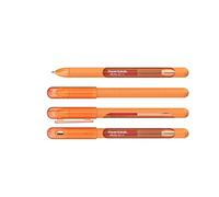 Newell Brands Lot de 4 stylos à encre gel Paper Mate InkJoy avec capuchon, pointe moyenne de 0.7 mm, assortiment de couleurs, pour coloriage pour adultes (Orange)