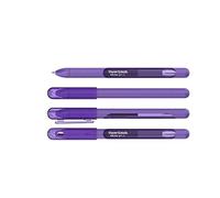 Newell Brands Lot de 4 stylos à encre gel Paper Mate InkJoy avec capuchon, pointe moyenne de 0,7 mm, assortiment de couleurs pour adultes (violet), 4 pièces (Paquet de 1)