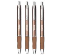 Newell Brands Sharpie S-Gel Lot de 4 stylos à encre gel Champagne métal avec encre noire 0,5 mm
