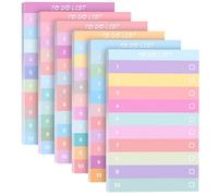 Newellsail Blocs de Listes de Choses à Faire Adhésives To Do List Planificateur Liste de Contrôle des Courses Planificateur Quotidien Portable pour Bureau École Maison 6 Packs