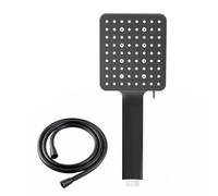 Newentor Pommeau de douche avec tuyau de 1,5 m, noir