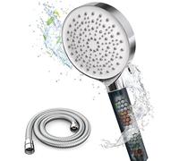 Newentor Pommeau de douche avec tuyau et filtre Noir