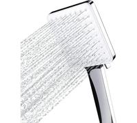 Newentor Pommeau de Douche, Grande Carrée avec Commande à Une Main, Haute Pression avec 6 Modes de Douche, Chromés