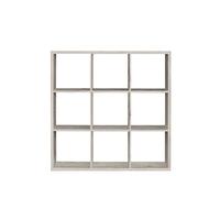 NEWFACE Forte Mauro Étagère 3 x 3 Compartiments, Matériau Dérivé du Bois, Chêne Sable, 107,2 x 107,3 x 32,9 cm (l x H x P)