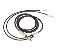NewFantasia Câble audio de rechange compatible avec casque Hifiman Sundara, Arya, Ananda 3,5 mm et 6,35 mm vers double connecteur jack mâle de 3,5 mm, cordon de 1,5 m