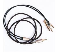 NewFantasia Câble audio de rechange uniquement compatible avec les casques Hifiman Sundara, Arya, Ananda 3,5 mm et 6,35 mm vers double connecteur jack 3,5 mm 1,2 m