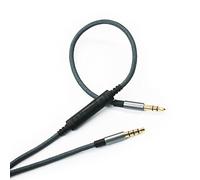 NewFantasia Câble audio mâle de 3,5 mm vers 3,5 mm compatible avec Skullcandy Hesh, Hesh 2, Hesh3, Crusher, Grind casque, contrôle du volume à distance et micro compatible avec téléphone Android