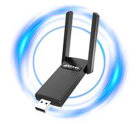 NEWFAST Clé WiFi Puissante AC1300 Mbps NF-U327, Double Bande 2.4G/5.8GHz Clé WiFi USB, WPA3, Adaptateur WiFi pour PC/Laptop, Compatible avec Windows 8/8.1/11/10, Mac OS 10.9-10.15