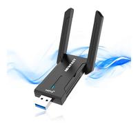 NEWFAST Tri-Bande Clé WiFi Puissante NF-U353, AXE5400 Cle USB WiFi 6E | 6GHz Adaptateur USB WiFi Support pour WPA3, USB 3.0 Port, WiFi 6 Dongle Compatible avec Windows 11/10, Pilote Intégré