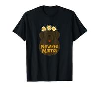 Newfie Mama Newfoundland Chien Lover Hiver Neige Grand Peluche T-Shirt