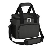 NEWFOM Boîte à déjeuner pour homme/femme, sac à déjeuner isotherme, anti-fuite, grande boîte à déjeuner de plage pour adultes, pour le travail, le pique-nique, les voyages, taille moyenne, gris