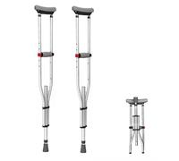 NEWFUN Bequille, Béquilles, Béquille, Réglables en Hauteur, d'Avant-bras, Charge Maximale 150 KG, Béquilles En Aluminium Avec Appui Souple sur l'Avant-bras et la Main, 1 Paire