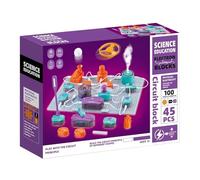 NEWFUN Kit Electronique Enfant, Coffret d'expérimentation Physique avec 45 Blocs de Circuits, 100 Expériences pour Apprendre l'électricité, Jouet éducatif pour Les Enfants de 7 Ans et Plus