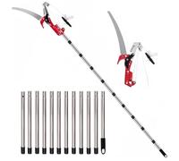 NEWFUN Scie d'élagage manuelle, réglable en hauteur sur 4 m, 1 scie pour 2 utilisations, Couper des arbres et des arbustes denses sans échelle, sécateur manuel pour branches hautes