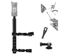 NEWFUN Support Camera, Accessoire pour insta360 x4, Kit Moto pour insta360 x4,X3,X2,Rotation à 360 degrés, Support Moto, Compatible avec Plusieurs Appareils