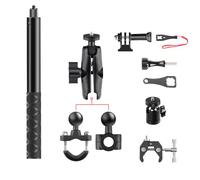NEWFUN Support Camera, Accessoire pour insta360 x4, Kit Moto pour insta360 x4,X3,X2,Rotation à 360 degrés, Support Moto, Compatible avec Plusieurs Appareils