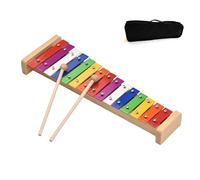 NEWFUN Xylophone, Xylophone bebe, Xylophone Bois, 15 Sons, Instruments d'apprentissage précoce pour Enfants, Xylophone Aux Couleurs de l'arc-en-ciel, Instruments d'éveil pour Bébés et Enfants