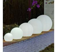 Newgarden Boule lumineuse extérieure Buly 30 cm à recharge solaire flottante Blanc G