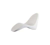 newgarden Cozumel Chaise longue design avec dossier très résistante à l'extérieur et au passage du temps, idéale pour le jardin, la piscine, l'hôtel ou la plage club Blanc