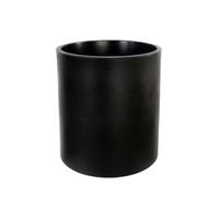 newgarden Hortensia Jardinière décorative Ronde pour l'intérieur et l'extérieur. Très résistant aux UV. jardinière pour Fleurs et Plantes fabriquée en polyéthylène en Espagne. (Noir, 50 cm)