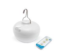 Newgarden - Lampe de camping et d'urgence LED Cherry. Lampe portable avec crochet et aimant, sans fil avec batterie rechargeable USB. 900 Lumens et jusqu'à 20 heures d'utilisation. (Blanc)