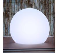 Newgarden Lampe de sol Buly, forme sphérique, Ø 60 cm Buly, blanc, Matière Plastique, Moderne
