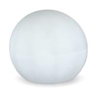 Newgarden Lampe sphérique Buly – Solaire LED Ø40 cm IP68, extérieur, capteur crépusculaire