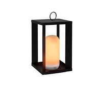 SIROCO-Lampe d'extérieur sans fils Ampoule rechargeable Métal H50cm Noir New Garden