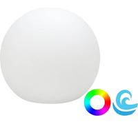 Boule sphère lumineuse flottante MOOVERE 30cm outdoor extérieur Solaire+Batterie rechargeable LED/RGB