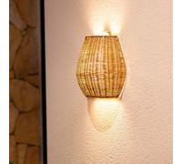 Newgarden Saona Lampe LED Murale Extérieur en Bambou IP54, Marron