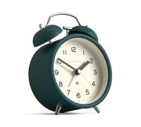 NEWGATE® Charlie Bell Echo Réveil | Interprétation moderne de la traditionnelle horloge à cloche jumelle | Vert Éden | Des nombres faciles à lire | Idéal pour le chevet ou l’étagère | Accessoire rétro