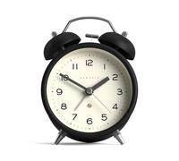 NEWGATE® Charlie Bell Echo réveil | Version Moderne de l’Horloge Classique à Cloche jumelle | Noir | Chiffres faciles à Lire | Idéal pour Chevet, Bureau ou étagère | Accessoire de Chambre