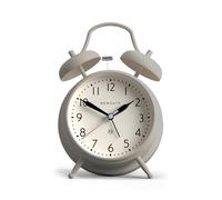 NEWGATE® Covent Garden réveil | Horloge Classique emblématique à Cloche jumelle | Gris | Chiffres faciles à Lire | Idéal pour Chevet, Bureau ou étagère | Accessoire Vintage Contemporain