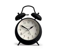 NEWGATE® Covent Garden réveil | Horloge Classique emblématique à Cloche jumelle | Noir | Chiffres faciles à Lire | Idéal pour Chevet, Bureau ou étagère | Accessoire Vintage Contemporain