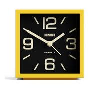 NEWGATE® Cube réveil | Alarme rétro Design en Forme de Cube | Jaune Agrumes | Idéal pour Chevet, Bureau, étagère et Manteau de cheminée | Accessoire rétro du Milieu du siècle pour Chambre