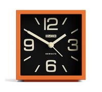 NEWGATE® Cube réveil | Alarme rétro Design en Forme de Cube | L’Orange | Idéal pour Chevet, Bureau, étagère et Manteau de cheminée | Accessoire rétro du Milieu du siècle pour Chambre