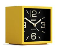 NEWGATE® Cube Réveil | Alarme rétro en Forme de Cube à LED de Design | Jaune agrume | Idéal pour la Table de Chevet, Le Bureau, l’étagère et la cheminée | Accessoire rétro de Chambre