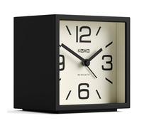 NEWGATE® Cube Réveil | Alarme rétro en Forme de Cube à LED de Design | Noir | Idéal pour la Table de Chevet, Le Bureau, l’étagère et la cheminée | Accessoire rétro de Chambre