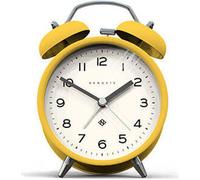 NEWGATE ® Charlie Bell Echo Alarm - Petit Réveil de Chevet Contemporain - Accessoires de Chambre - Réveils - Accessoires de Bureau - Horloge de Chevet - Chiffres Arabes (Jaune)