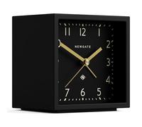 NEWGATE® Equinox réveil | Alarme Moderne en Forme de Cube | Boîtier Noir | Cadran Noir | Idéal pour Chevet, Bureau, étagère et Manteau de cheminée | Accessoire de chambrer