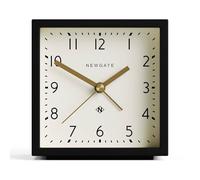 NEWGATE® Equinox réveil | Alarme Moderne en Forme de Cube | Noir | Idéal pour Chevet, Bureau, étagère et Manteau de cheminée | Accessoire de Chambre et de Bureau du Milieu du siècle dernier