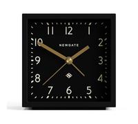 NEWGATE® Equinox réveil | Alarme Moderne en Forme de Cube | Boîtier Noir | Cadran Noir | Idéal pour Chevet, Bureau, étagère et Manteau de cheminée | Accessoire de chambrer