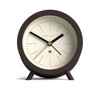 NEWGATE® Fred réveil | Design de Baril Moderne | Marron Chocolat et crème | Idéal pour la Table de Chevet, Le Bureau ou l'étagère | Accessoire Moderne rétro scandinave pour la Chambre et Le Bureau