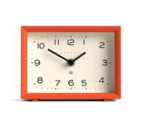NEWGATE® Henry Horloge de Bureau | Design rectangulaire Contemporain | Citrouille Orange | Nunbers faciles à Lire | Style Moderne pour Bureau, Dessus de Table, étagère ou Chevet