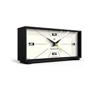 NEWGATE® Horloge de cheminée silencieuse 13,5 x 28 x 7,5 cm (Noir/Creme)
