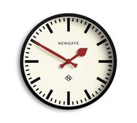 NEWGATE® Luggage Horloge Murale | Horloge de Gare Moderne en métal rétro | 30cm | Boîtier en métal Profond Noir | Style Vintage Contemporain pour Cuisine, Salon ou Bureau