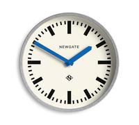 NEWGATE® Luggage Horloge Murale | Horloge de Gare Moderne en métal rétro | 30cm | Boîtier Profond en métal galvanisé avec Aiguilles Bleues | Style Vintage Contemporain pour Cuisine, Salon ou Bureau