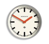 NEWGATE® Luggage Horloge Murale | Horloge de Gare Moderne en métal rétro | 30cm | Boîtier Profond en métal galvanisé avec Aiguilles Orange | Style Vintage Contemporain pour Cuisine, Salon ou Bureau